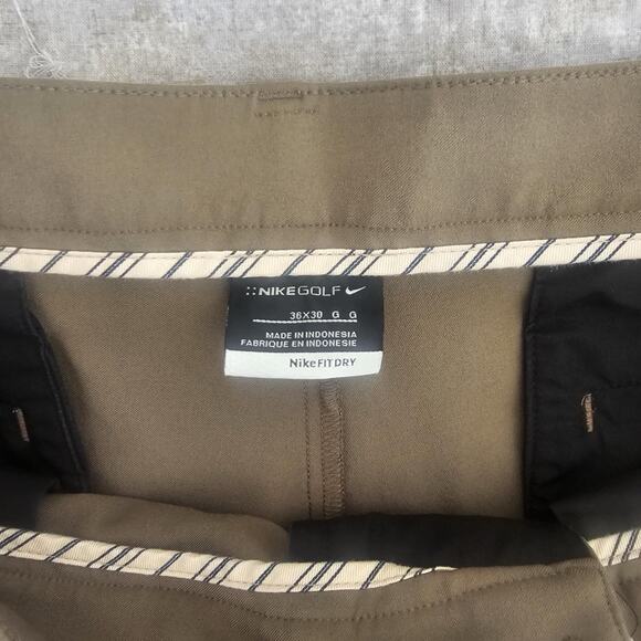 Nike Brown Khakis Golf Pants Men’s Size 36x30 - Picture 6 of 7
